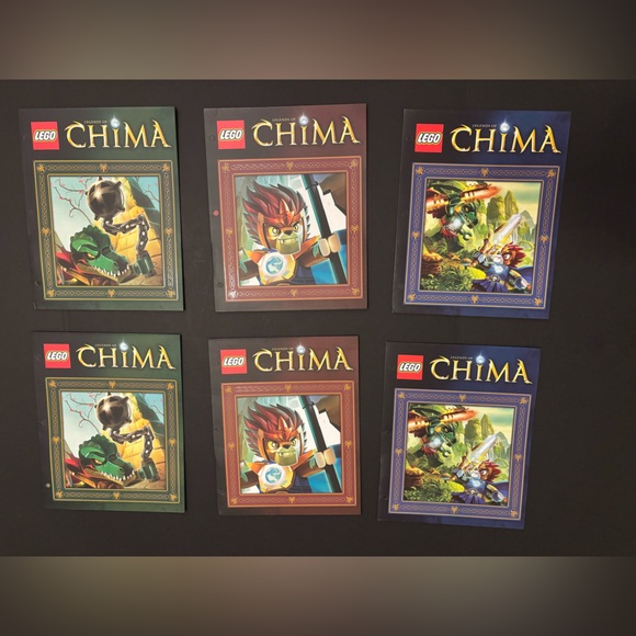 Set of (6) Lego Legends of Chima Pocket Folders 12"H x 9"W BRAND NEW NEVER USED - Picture 1 of 10